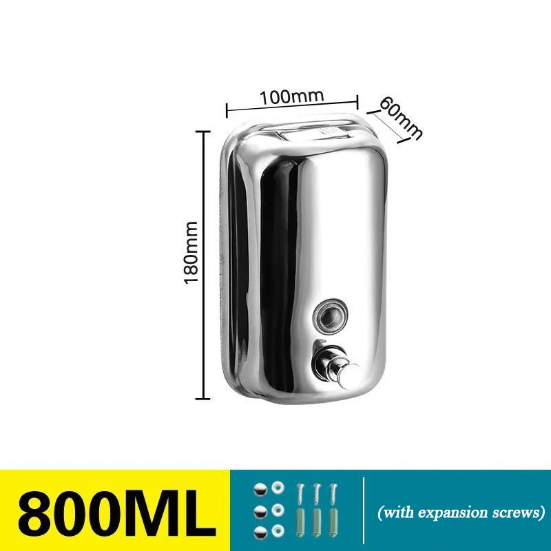 Détail du réservoir et de la pompe du distributeur gel hydroalcoolique inox.