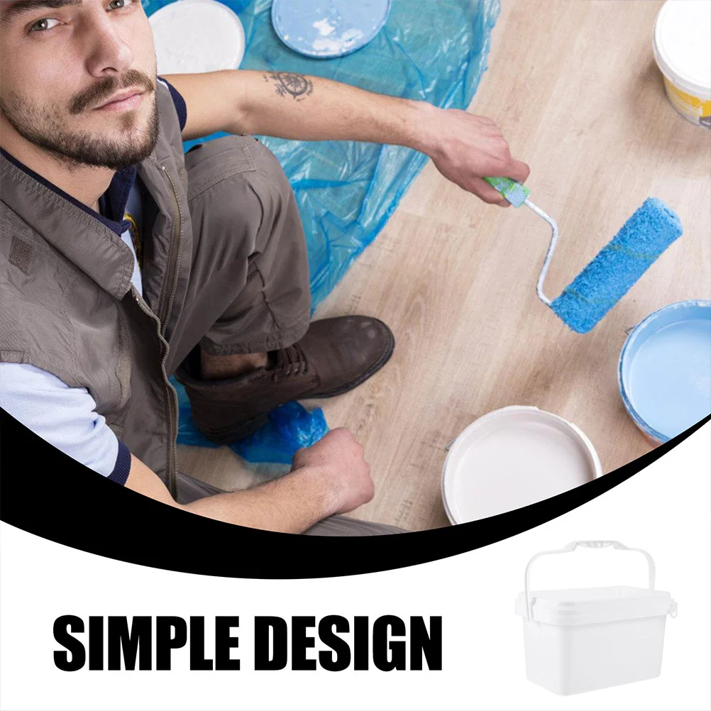 Paint Bucket Storage Empty Container Color Mixing Plastic With Handle Food Containers Lids Buckets For Painting Milk Can