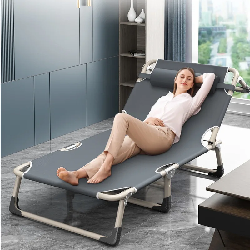 

Recliner Chair Folding Single Bed Home Simple Reclining Relax Chair Nap Office Adult Nap Marching Bed Multifunctional