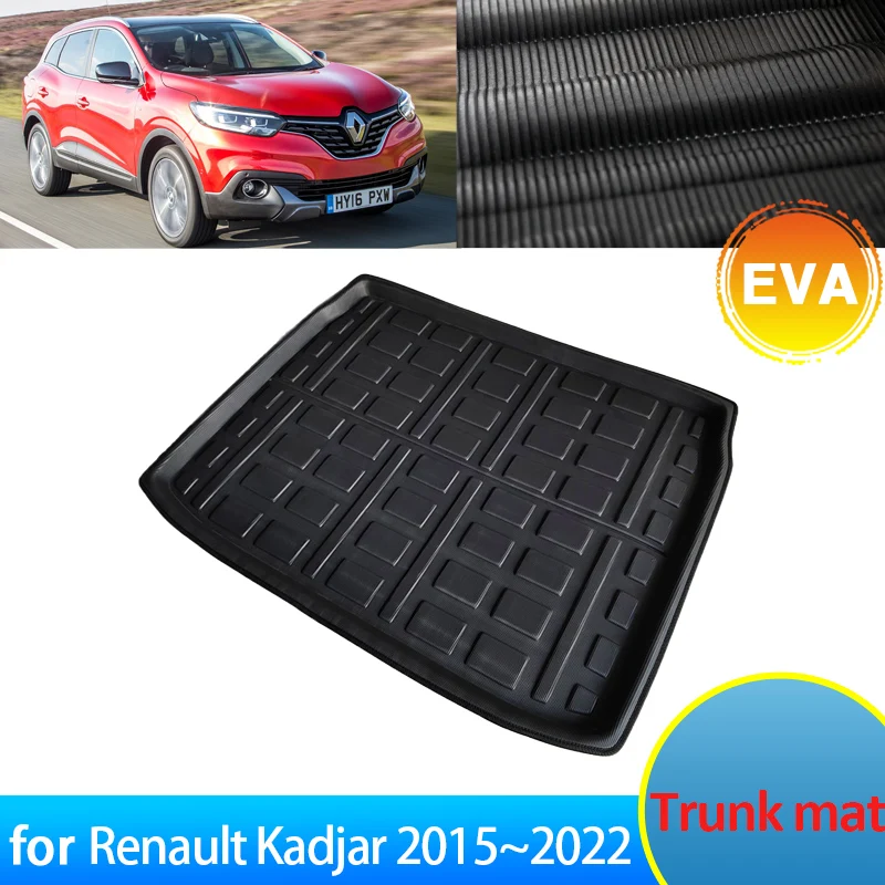 

For Renault Kadjar 2015~2023 2021 2020 2019 2018 2016 Accessories Trunk Mat Floor Tray Waterproof Liner Cargo Boot Carpet Auto