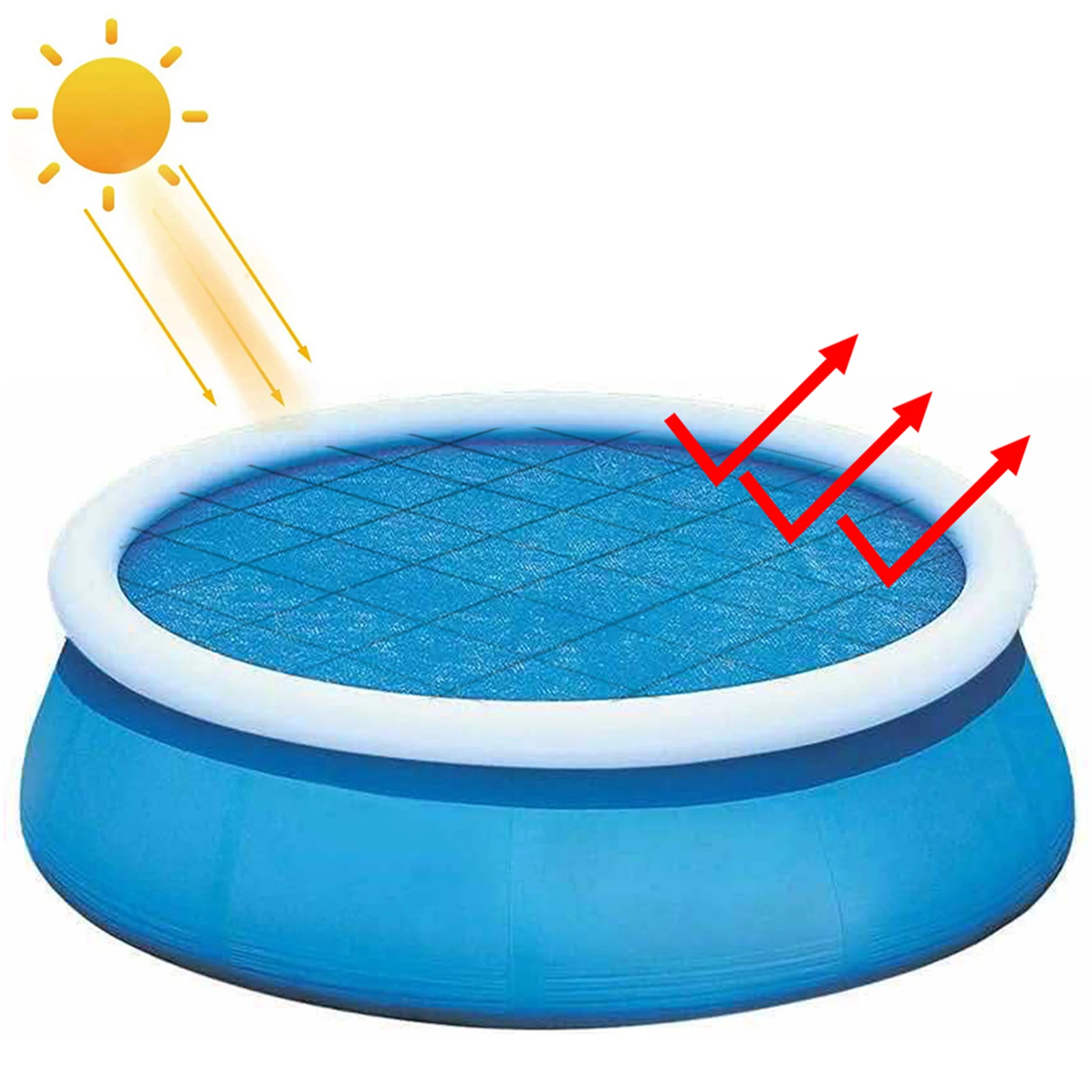 Round Rectangular Pool Cover Waterproof Dustproof Mat Pool