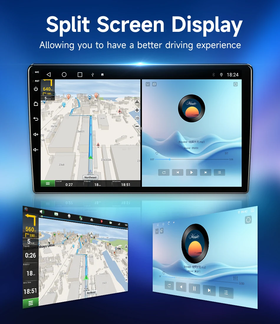 Srnubi Auto Stereo Radio Für Renault Logan 1 Sandero 2009-2015 Carplay Android Auto Spiegel Link BT5.4 Navigation DVD kopf Einheit – Detail 24