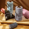 1PC 2mm two-color tamale cotton rope package decorations cotton thread turkey meat sausage bundling cotton hemp rope 100 meters 3