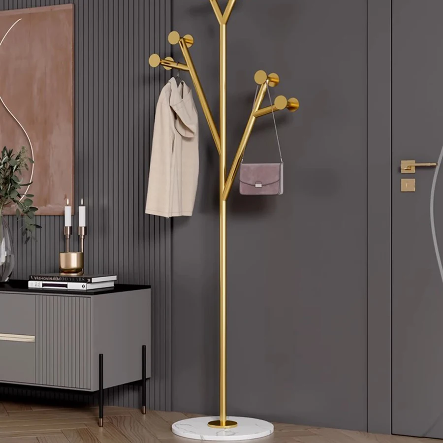 

Роскошная подставка для пальто в скандинавском стиле, стойка для спальни, бутиков, для хранения одежды, экономящая пространство мебель