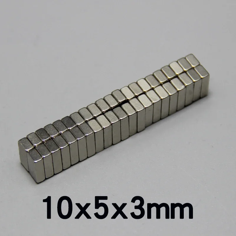 Neodymium Magnets 20/30/50PCS 10x5x3mm Cuboid Block Permanent Strong Magnetic