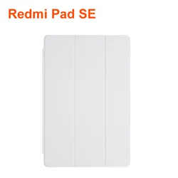 Premium PU Leather Magnetic Stand Case with Auto Sleep Feature for Redmi Pad SE (WHITE)