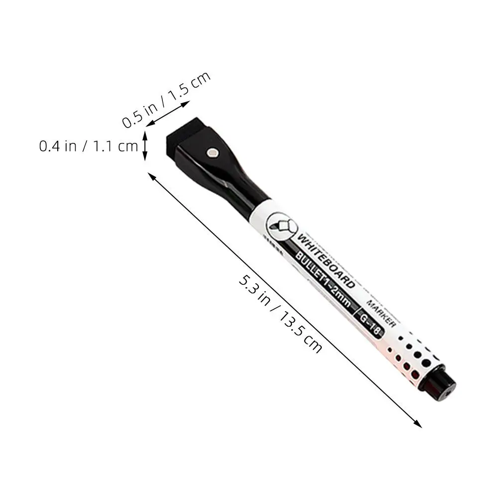 8Pcs 화이트보드 마커 자기 건식 지우기 가능 컬러 펜 부드러운 쓰기 비 누출 학교 사무실용 건식 지우기 마커