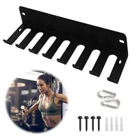 Multi-Purpose Gym Storage Rack Wall Mount Resistance Bands Storage Hanger Barbell Rack for Resistance Bands Jump Ropes Barbells 2