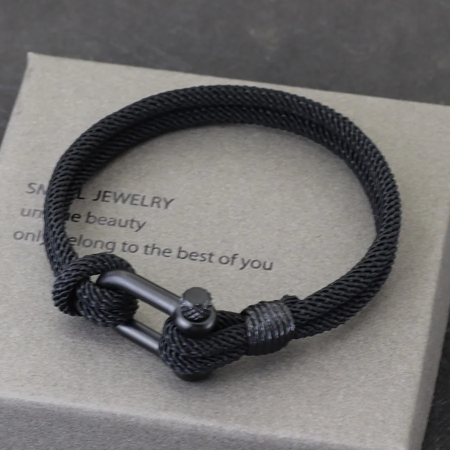 Handcrafted Milan Braided Rope Bracelet with Vachette Clasp