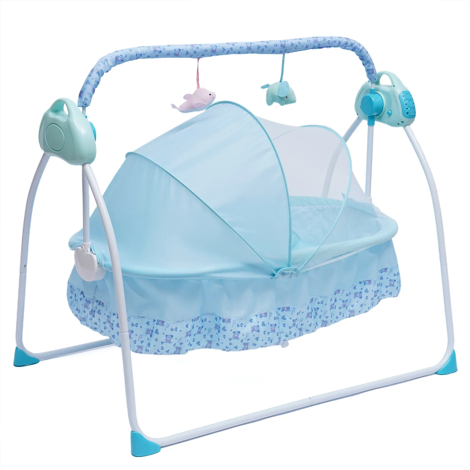 Electric Baby Crib Auto-Swing Bed 6