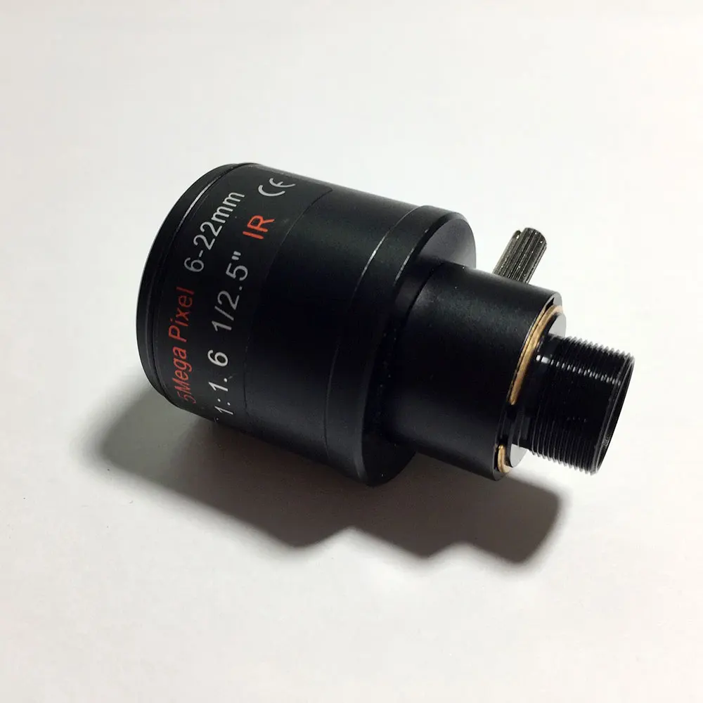 Obiettivo CCTV 6-22mm Varifocale M12 - Vetro E Metallo, Perfetto Per Telecamere 5MP, Notte E Giorno!