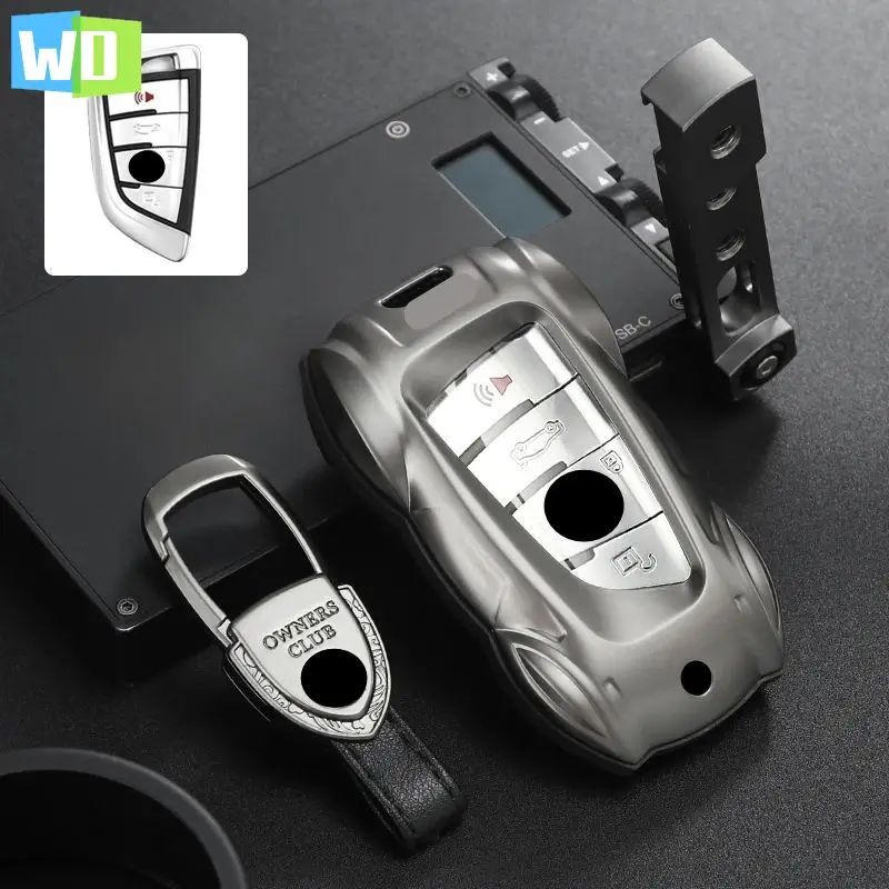 Metal-Car-Remote-Key-Cover-Case-Holder-Shell-Fob-For-BMW-225i-325i-530i ...