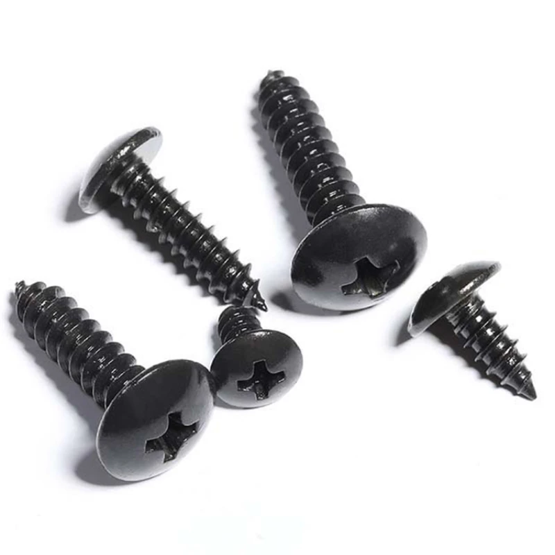 M3 M4 M5 M6 304 Stainless Steel Cross Large Flat Head Round Head Large Umbrella Mushroom self tapping screw