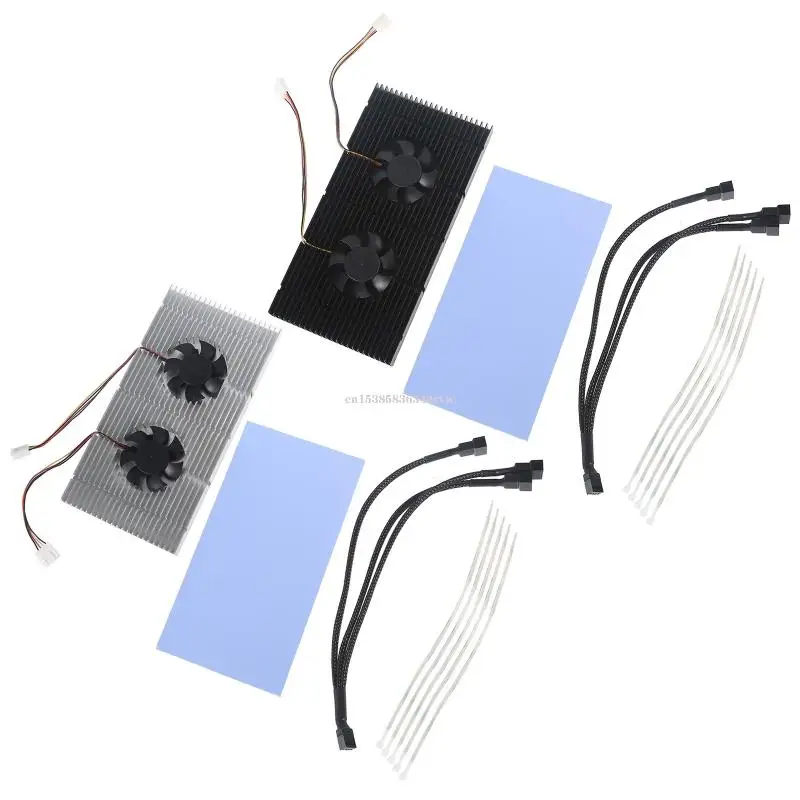 

Радиатор памяти на задней панели графического процессора для вентиляторов 3090 3080 3070