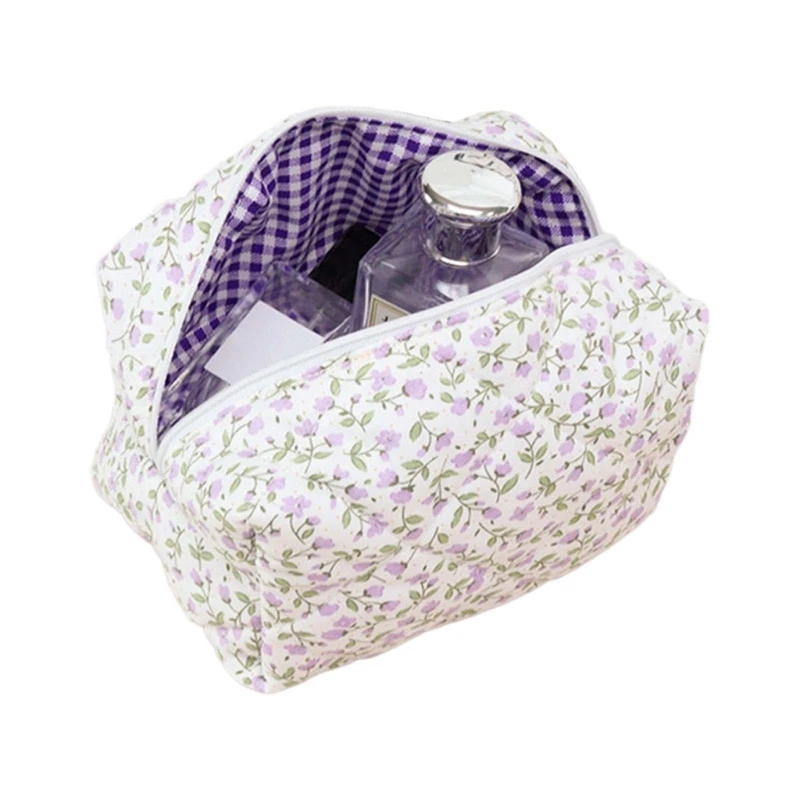 

Stylish Floral Makeup Bag Easy to Clean Cosmetic Bags Perfect for Traveling
