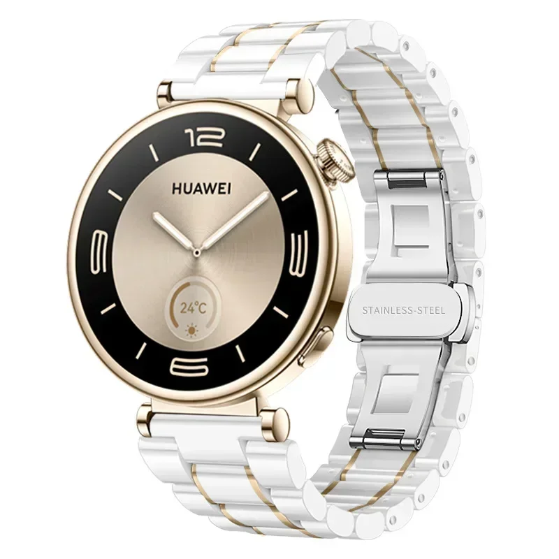 Elegant 18mm Ceramic Strap Women's Bracelet Wristband