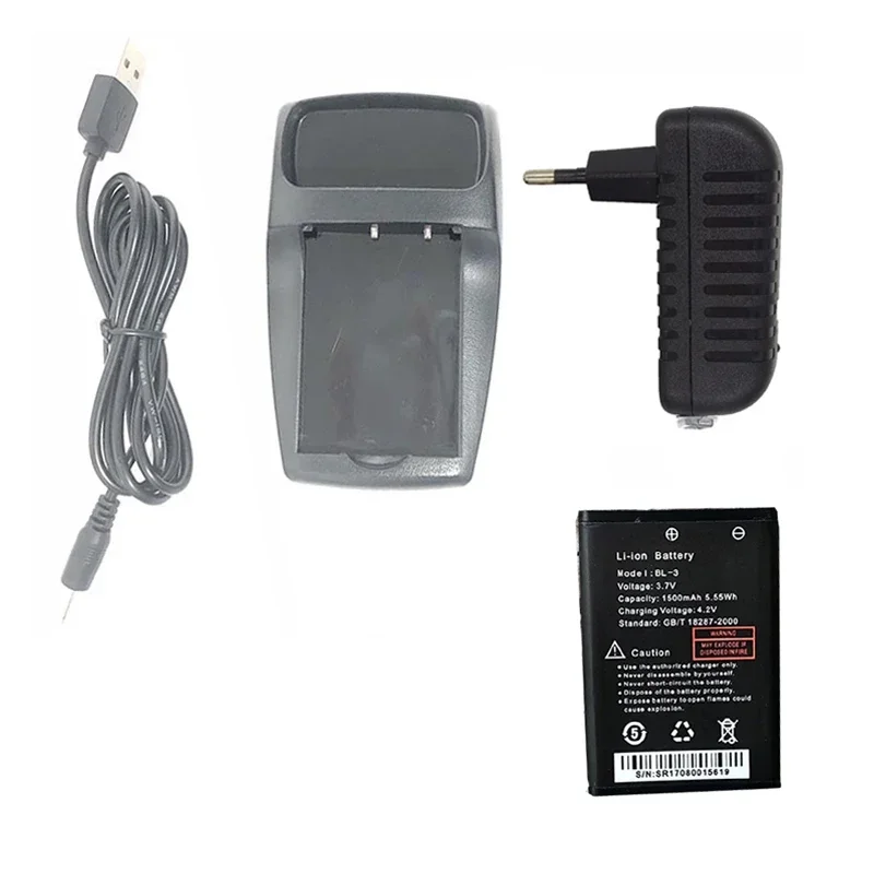 Baofeng BL-3 UV3R 1500mAh Battery / AC Power Supply Charger Base Adapter USB Charge for UV-3R Two Way Radio Walkie Talkie bl c1 3 7v 2800mah li ion battery bl 1 ac charger for baofeng bf 888s bf 777s bf 666s retevis h777 h 777 radio walkie talkie