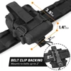 Handcuffs Holster Open Top Handcuff Pouch Shackles Holster Molle Handcuff Case Small Pockets Cuff Pouch for Duty Belt 5