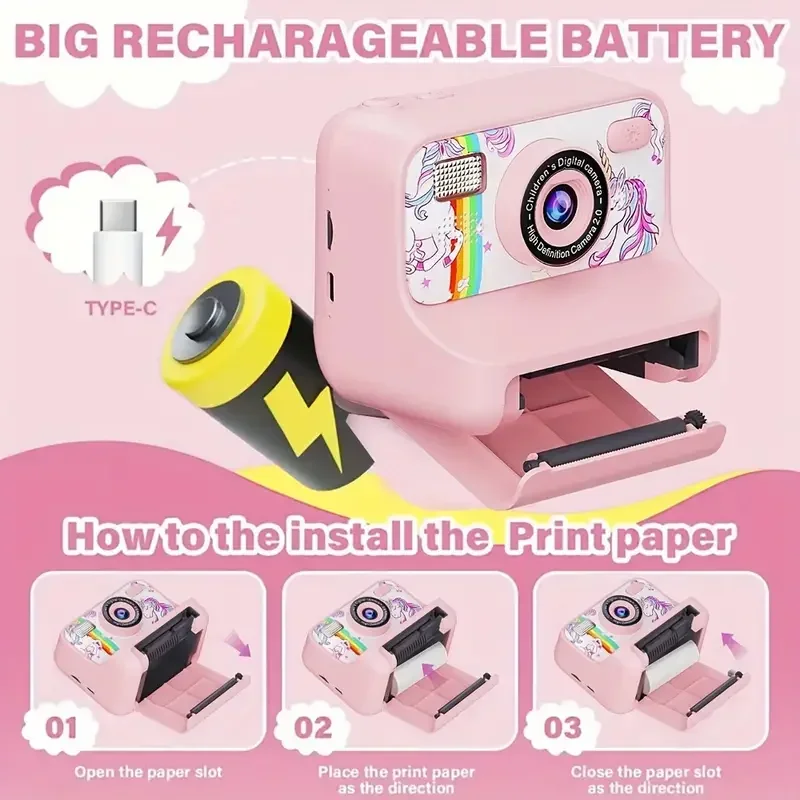 كاميرا طباعة حرارية فورية للاطفال