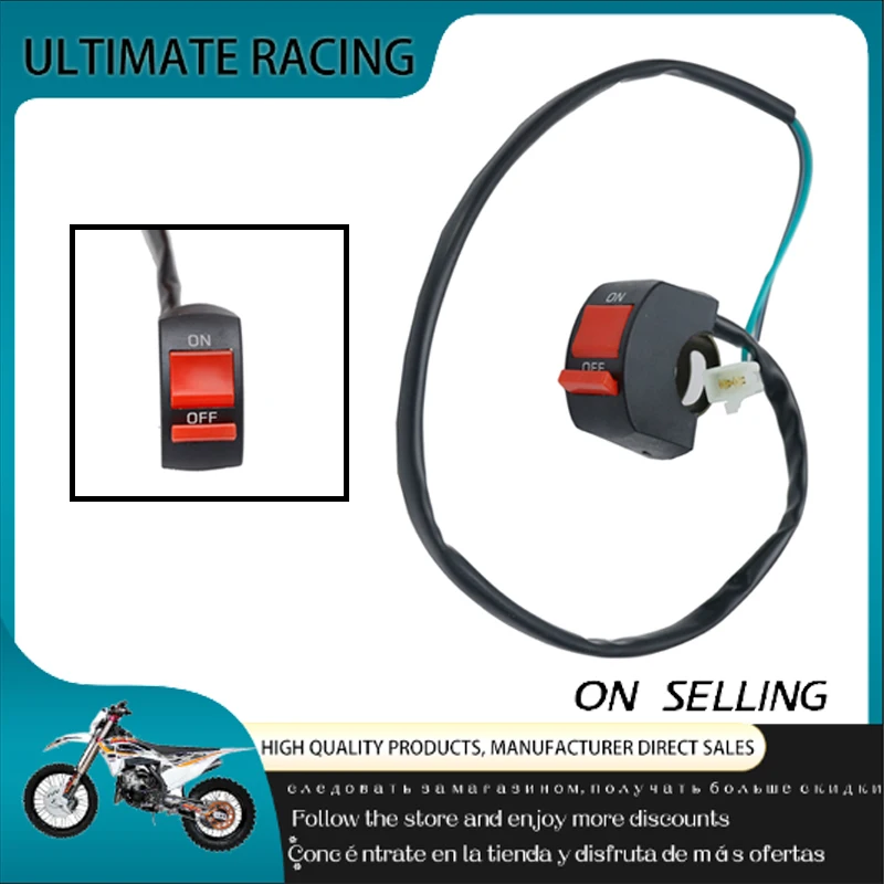 

Motorcycle Switch 22mm Handlebar Warning Light Button Switch Retrofitted Led Angel Eye Light Switch Motorcycle Accessories