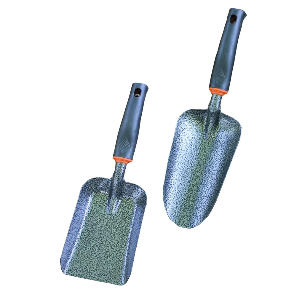 2PCS Iron Thickening Fertilizing Gardening Balcony Soil Loosening Tool Gardening Trowels Shovels