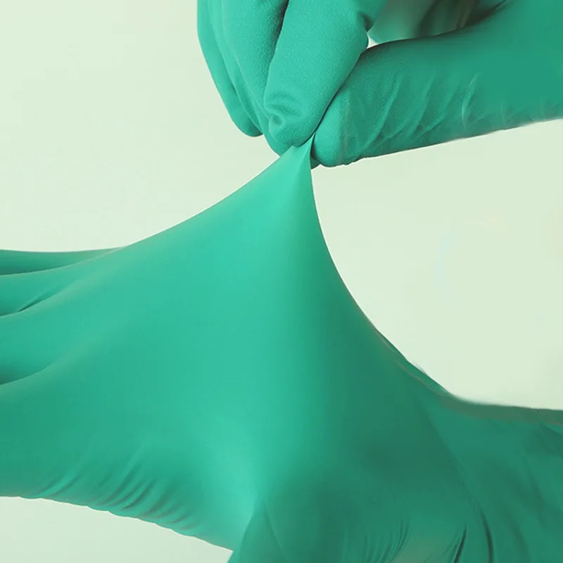 Disposable Gloves Nitrile 100PCS Kitchen Dishwashing Safety Anti-static Work Household Long Reusable