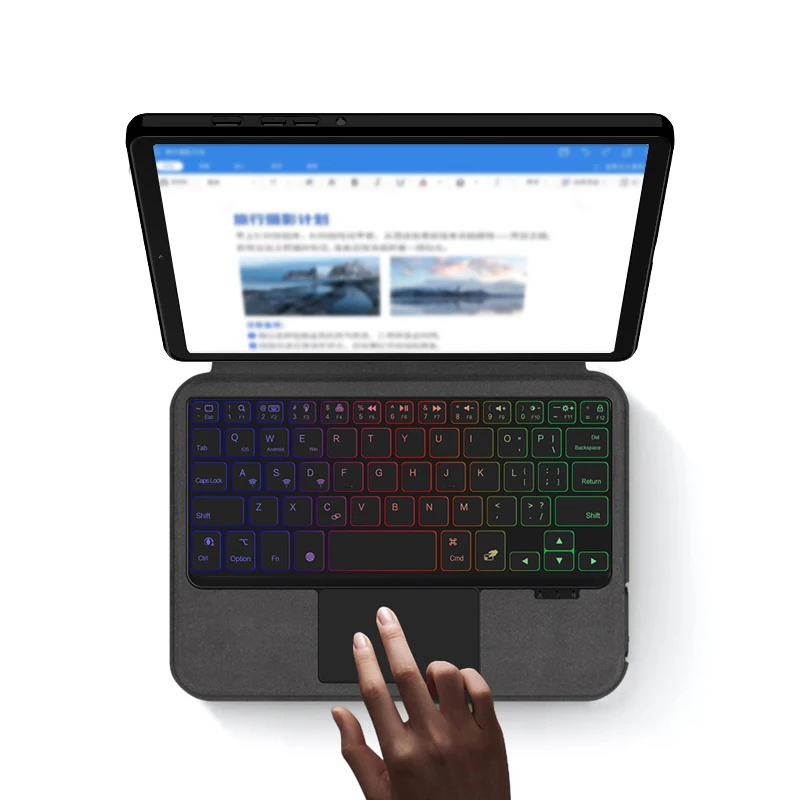 AJIUYU  Ʈ Ű, Ｚ   A9 , 8.7 ġ SM-X110 SM-X115 ̽, ξ ѱ AZERT  Ű