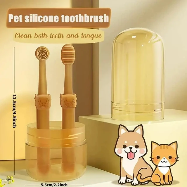 Silicone Soft Pet Toothbrush for Teeth Whitening 6