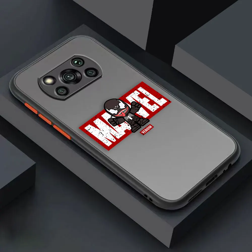 thumbnail image 1 of Funda mate para Xiaomi POCO X4 X3 X2 M4 M3 M2 F4 F3 GT F2 C40 CC9 PRO 4G 5G CIVI Funda el guapo Marvel Avengers dibujos animados, 1 of 5