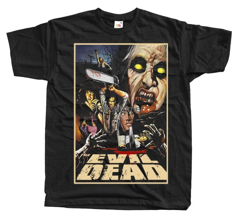 

Evil Dead V6 Horror Movie Black T Shirt All Sizes S 5Xl