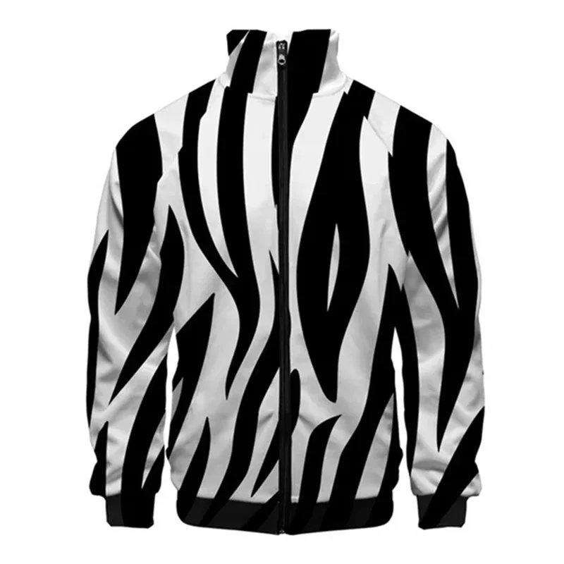 thumbnail image 1 of Chaqueta con cremallera de piel de serpiente y tigre con estampado 3D para hombre, abrigo de manga larga con estampado de animales geniales, chaquetas holgadas con personalidad, ropa de calle, 1 of 5