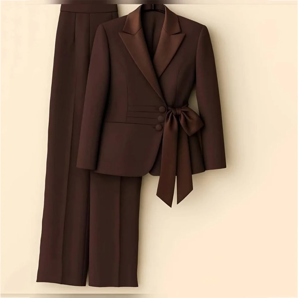 Ensemble 3 Pièces Femme Blazer + Gilet + Pantalon Coupe Droite - Tenue Élégante Et Décontractée