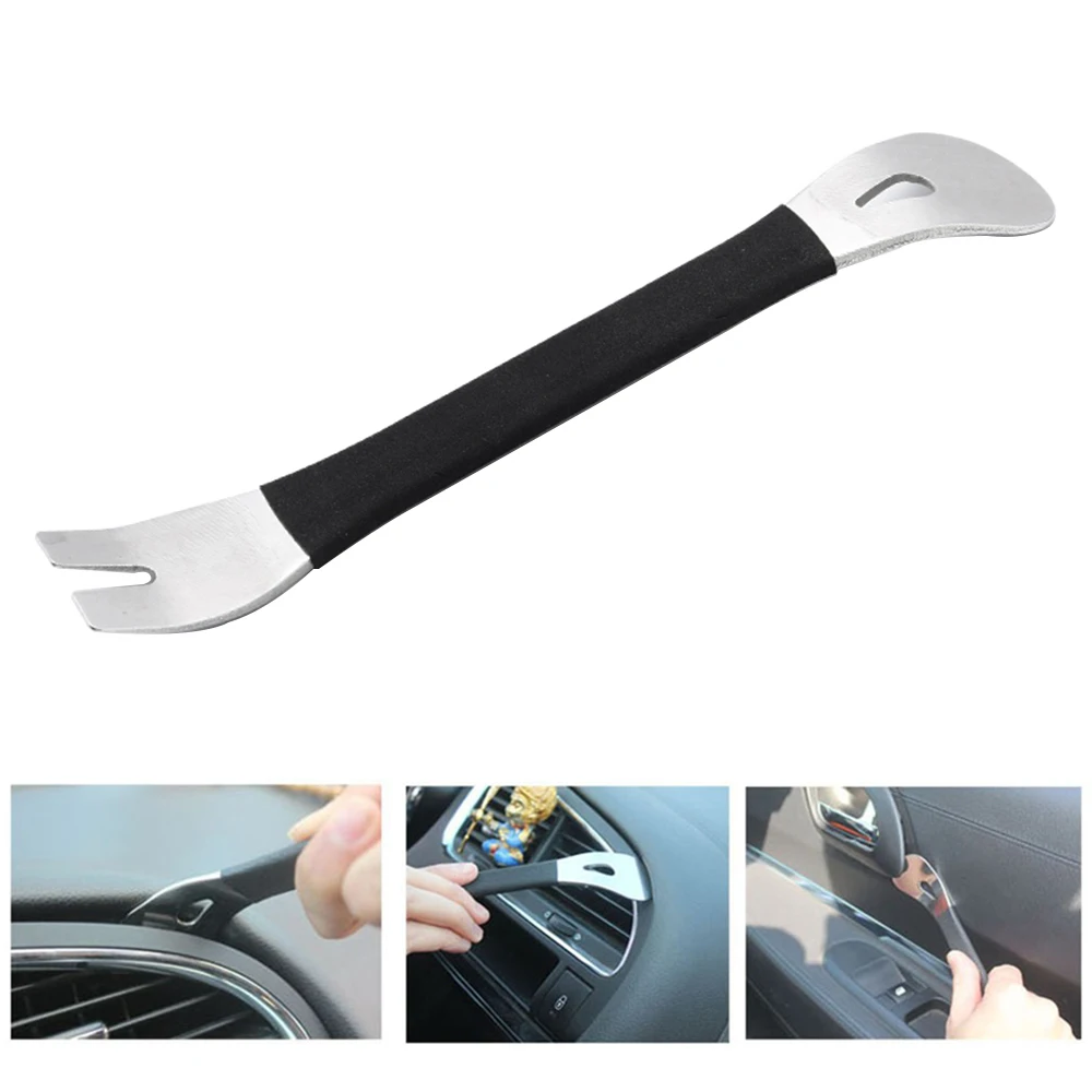 Stainless steel pry plate buckle driver for car modification removal of audio navigation center console interior door panel tool 6