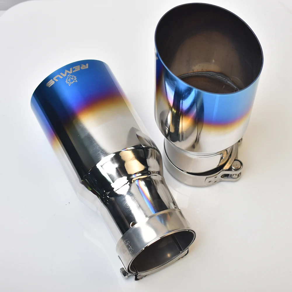 Stainless Steel Universal Exhaust System End pipe Car Exhaust Pipe Straight Muffler Tip 1 PC