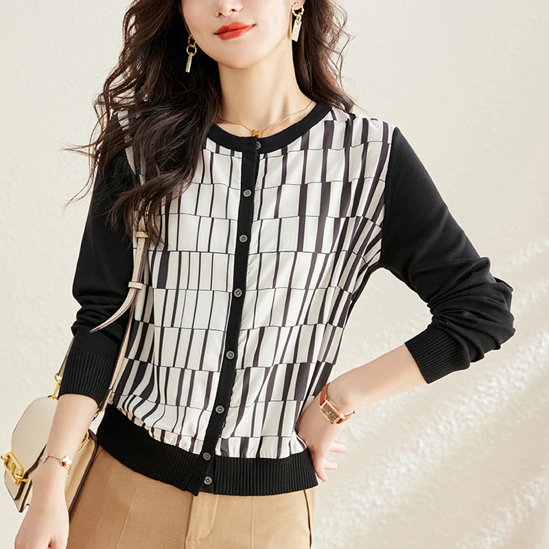 

Новинка, элегантные мягкие вязаные рубашки, свитер, кардиганы, Повседневный свитер на весну и осень, футболки, базовые рубашки, вязаные топы