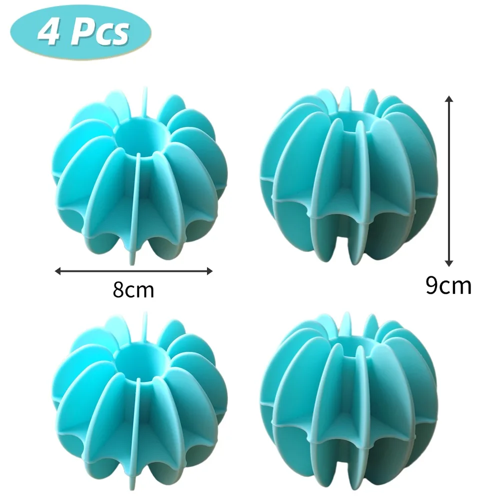 4CPS Laundry Ball Reusable Silicone Clothes Hair Cleaning Tools Pet Hair Remover Washing Machine Cat Catcher Laundry Ball