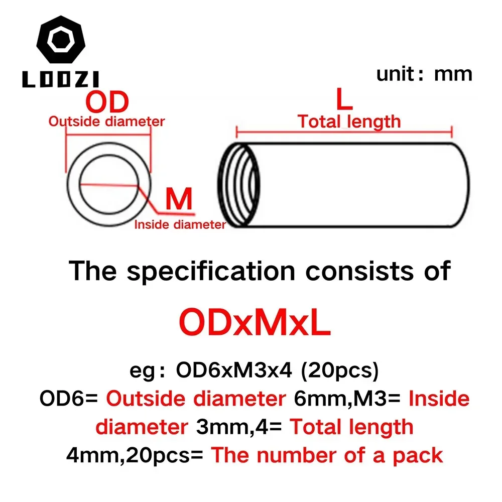 304 Stainless Steel Nut Extension Thicken Round Column Joint Coupling Connect Screw M3 M4 M5 M6 M8~M16