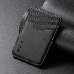 Revolutionary 180° Rotating Magnetic Leather Wallet with RFID Protection (Black)