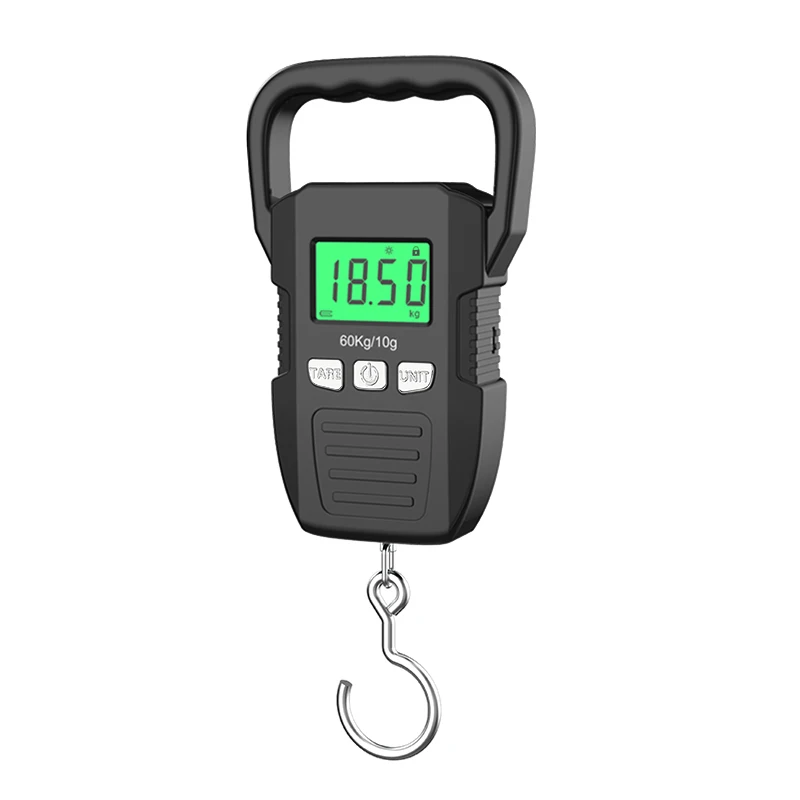 Portable Digital Hanging Scale LCD Dsiplay USB Recharge Hook Scales Courier  Hunting Luggage Home Weighing Balance Tools 60kg/10g - AliExpress