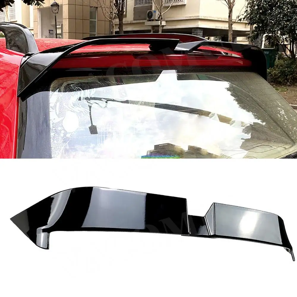

ABS Gloss Black Rear Trunk Boot Lip Spoiler Wing For Volkswagen Polo 9N 2003-2008 Roof Spoiler Stickers Trim Cover Tail Decor