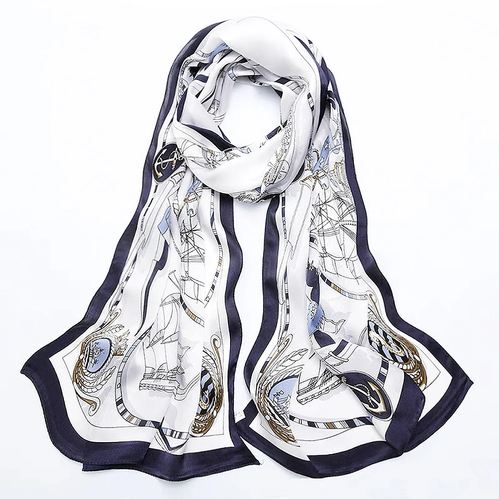 Silk Women Long Scarf 3