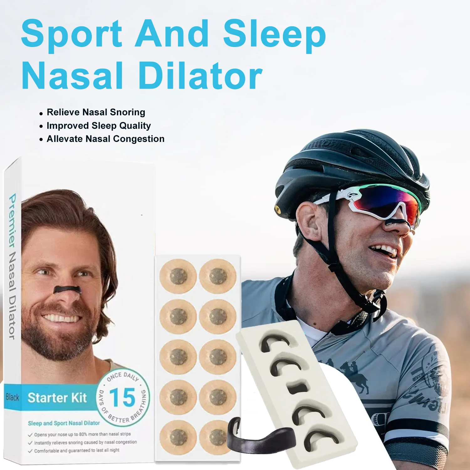 15/25Pairs Magnetic Nasal Strips Nasal Breathing Dilators Kits Increase Air Intake Improve Sleeping Reduce Snoring 4