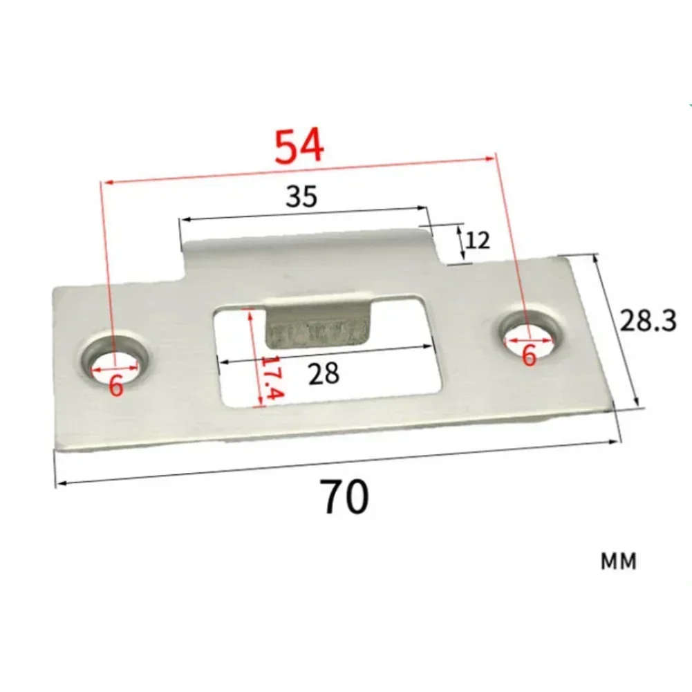 Deadbolt Cover Latches Plate Door Lock Latch Guide Plate With Screws