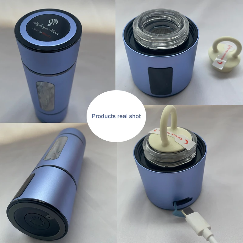 2022 Portable Inhaler Machine SPE Rich Generator Water Bottle Korea 4500ppb H2CUP Antioxidant Hydrogen Water Ionizer
