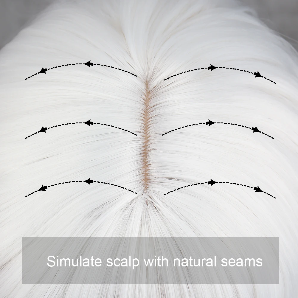 Рисунок 5 - Синтетические парики в виде белых волн