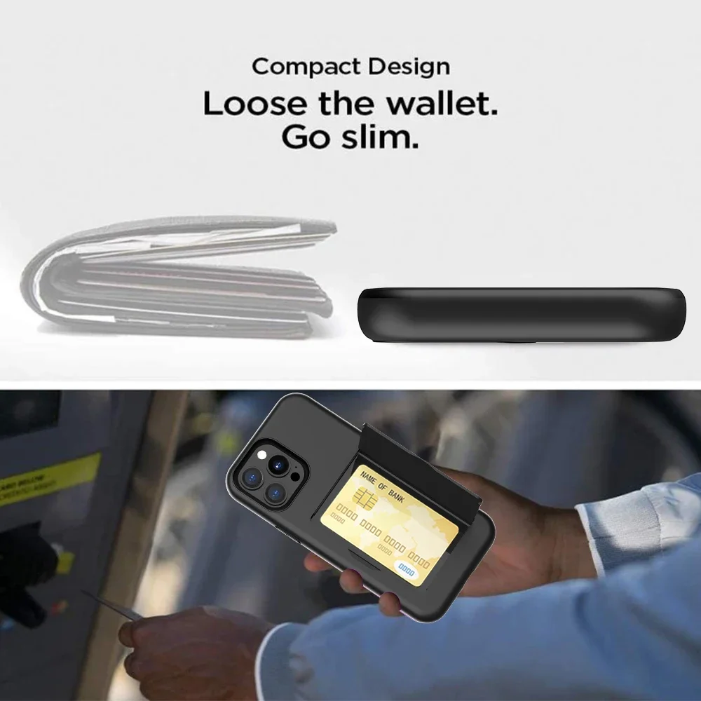 Premium Credit Card Protective Wallet Case – Sleek and Secure Design, Durable Phone Cover