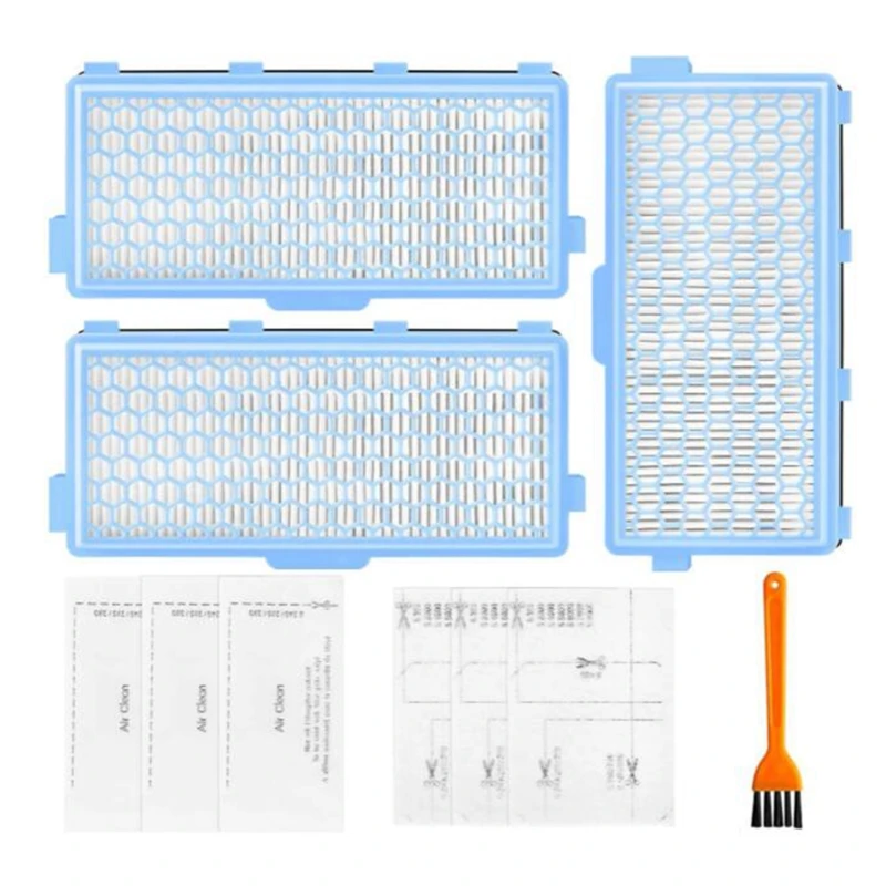3 HEPA Filters For Miele Vacuum Cleaner 