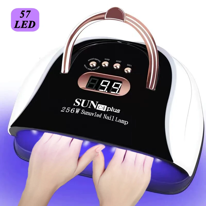 

57 Pcs UV LED Gel Nail Polish Professiona Nail Dryer Machine High Power Drying Lamp For Nails Manicure Four-speed Timer Sensor