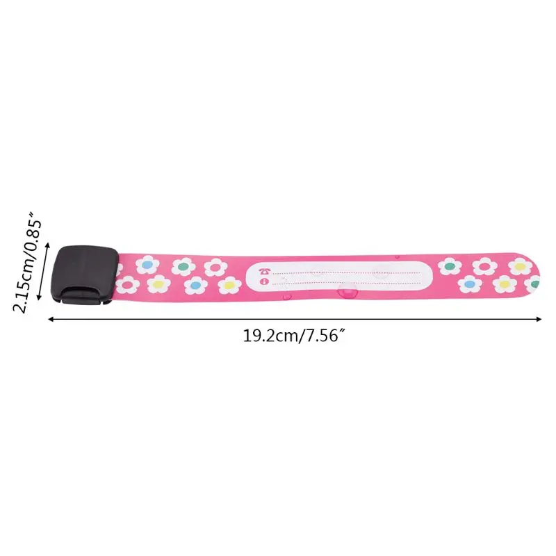 Children Outdoor Safe Anti-lost Wristband Safety Recognition Bracelet Kids Adjustable Waterproof Wristband 8Pcs/Set