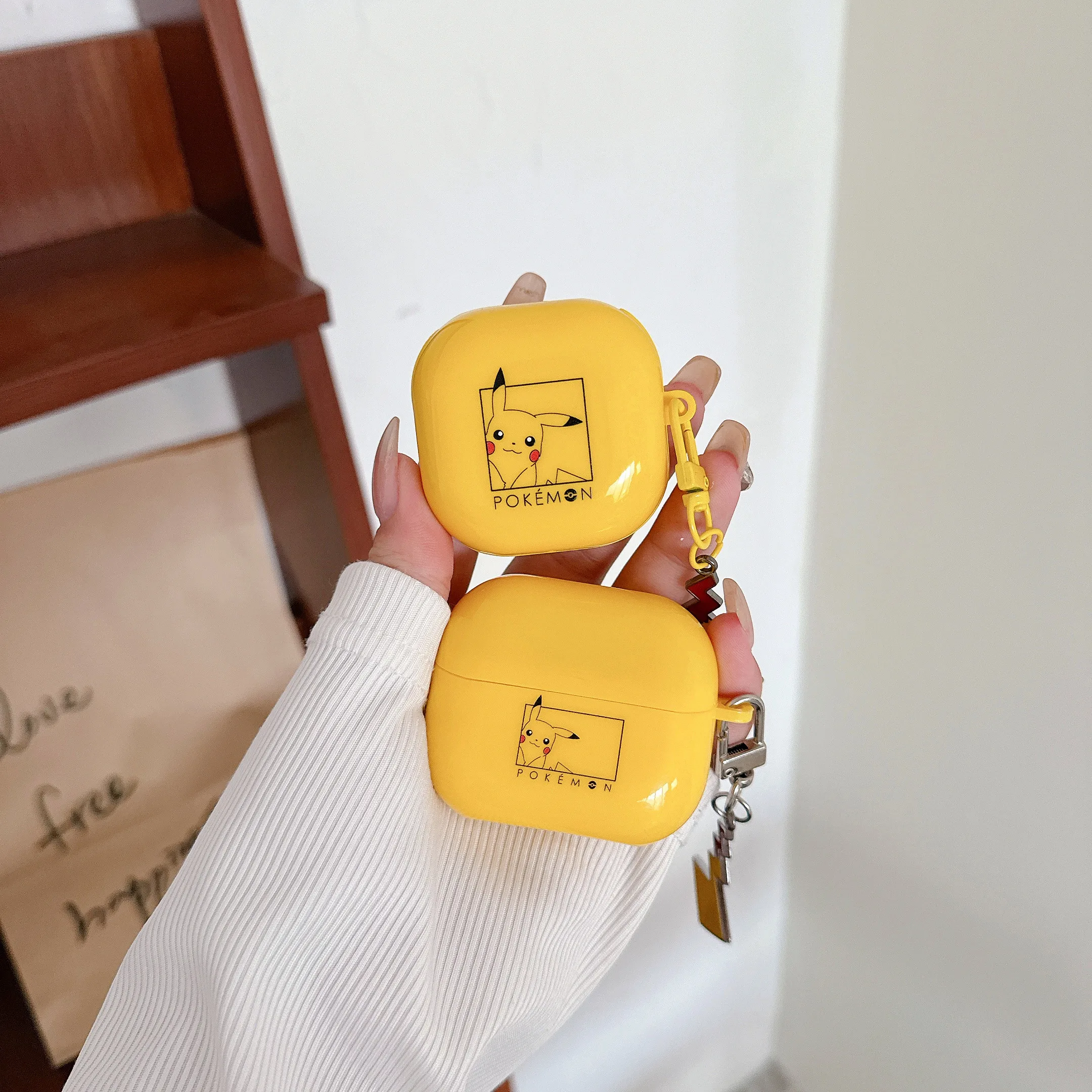 Cute Pokemon Pikachu Anti-drop Headphone Case For Samsung
